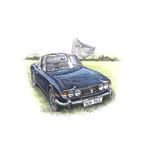 Triumph Stag MK1 Personalised Portrait in Colour - RS1787COL